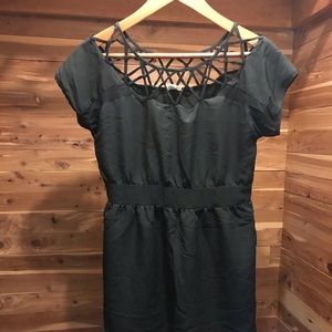 Black tunic with cut-out detail